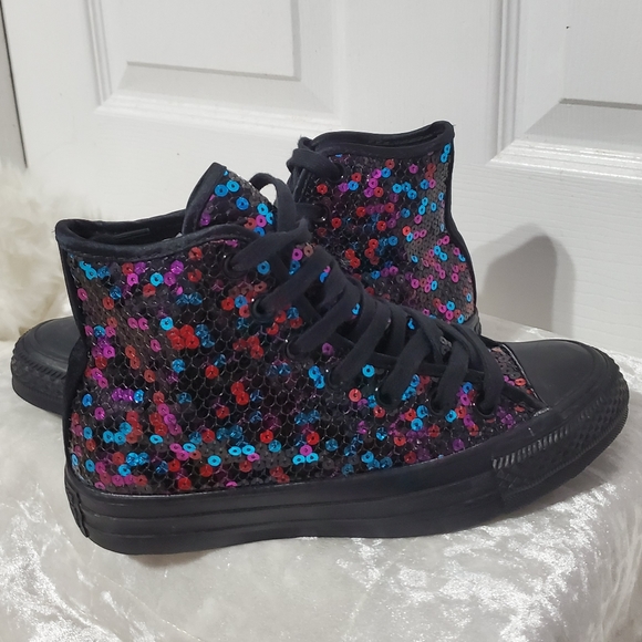 red sequin converse sneakers